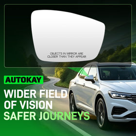 AUTOKAY lifestyle weather use showing clear mirror in rainy or frosty conditions