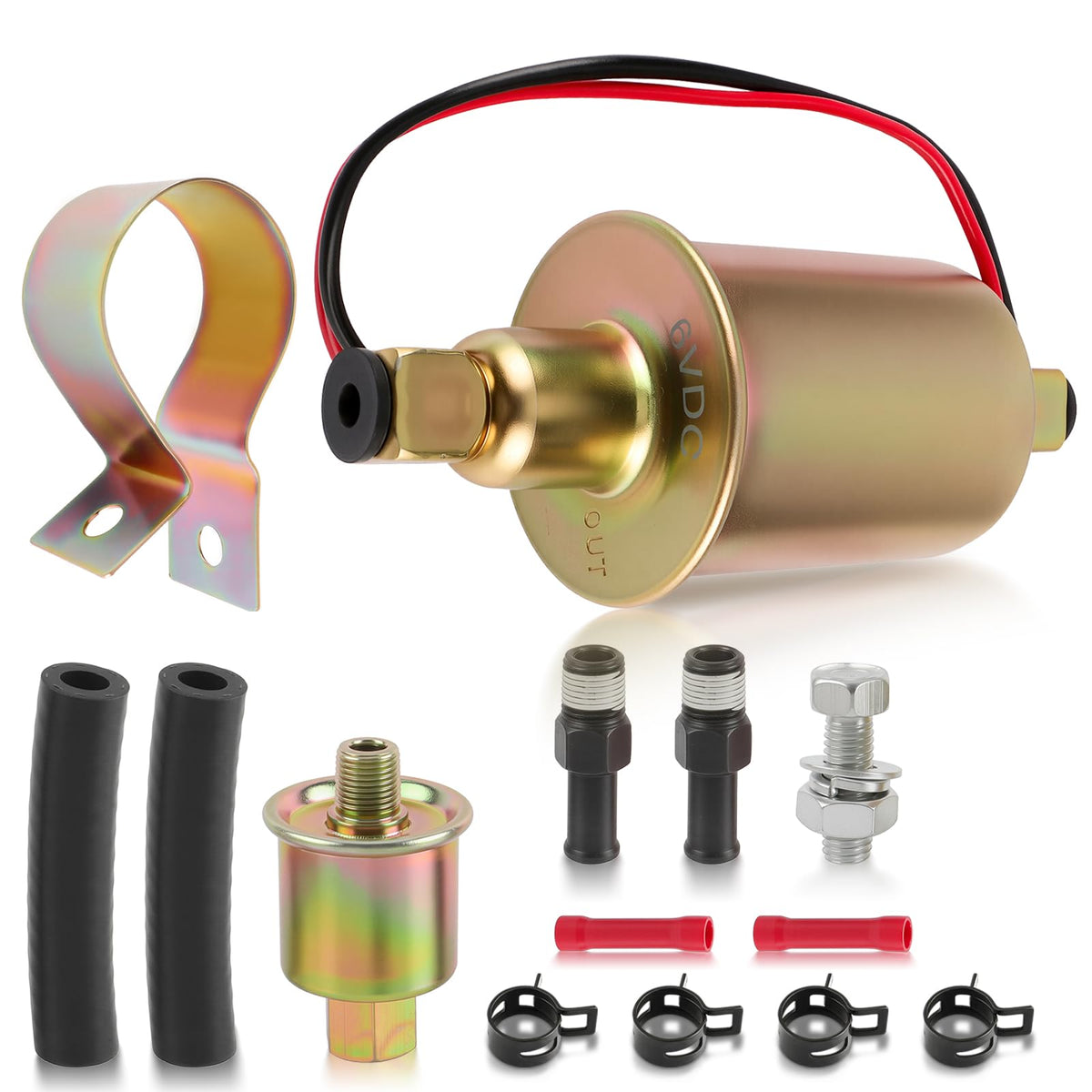 AUTOKAY side profile of pump showing electrical terminals and robust casing for durability