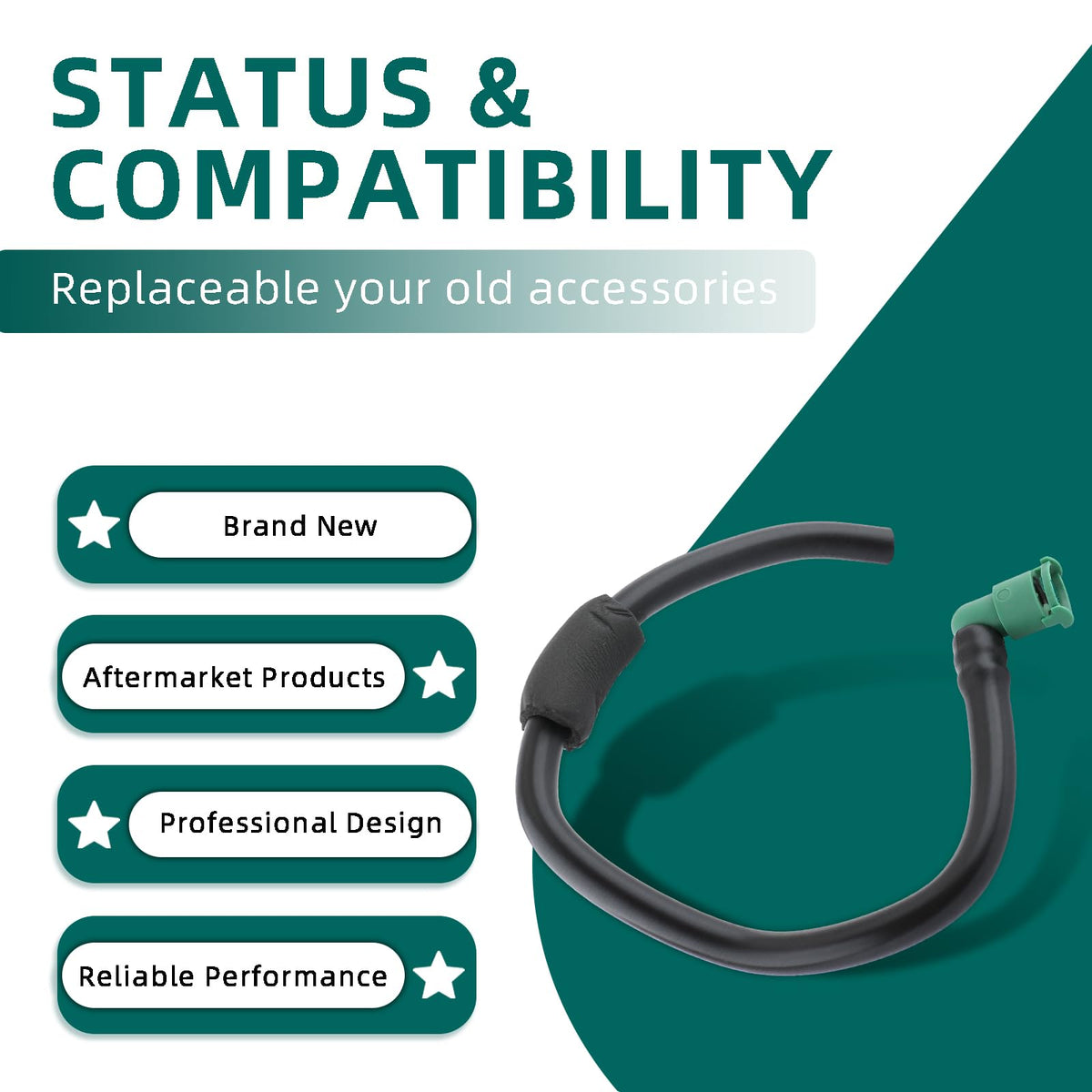 AUTOKAY packaged purge hose ready to install includes single replacement part