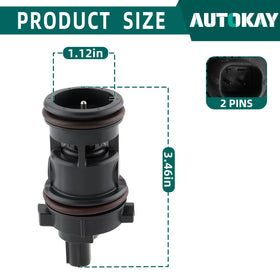 AUTOKAY purge valve electrical connector close-up ensuring secure signal connection