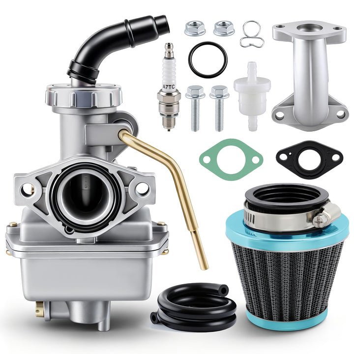 AUTOKAY PZ20 carburetor front view showing clean casting and fitment benefit