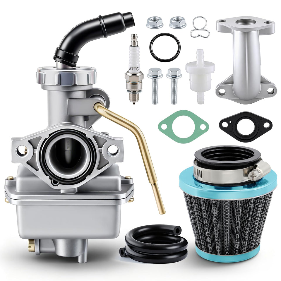 AUTOKAY PZ20 carburetor front view showing clean casting and fitment benefit