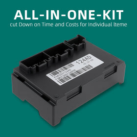 AUTOKAY module beside a ruler to show size and ease of handling benefit