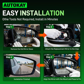 AUTOKAY wiring connector detail showing plug-in installation and heater compatibility