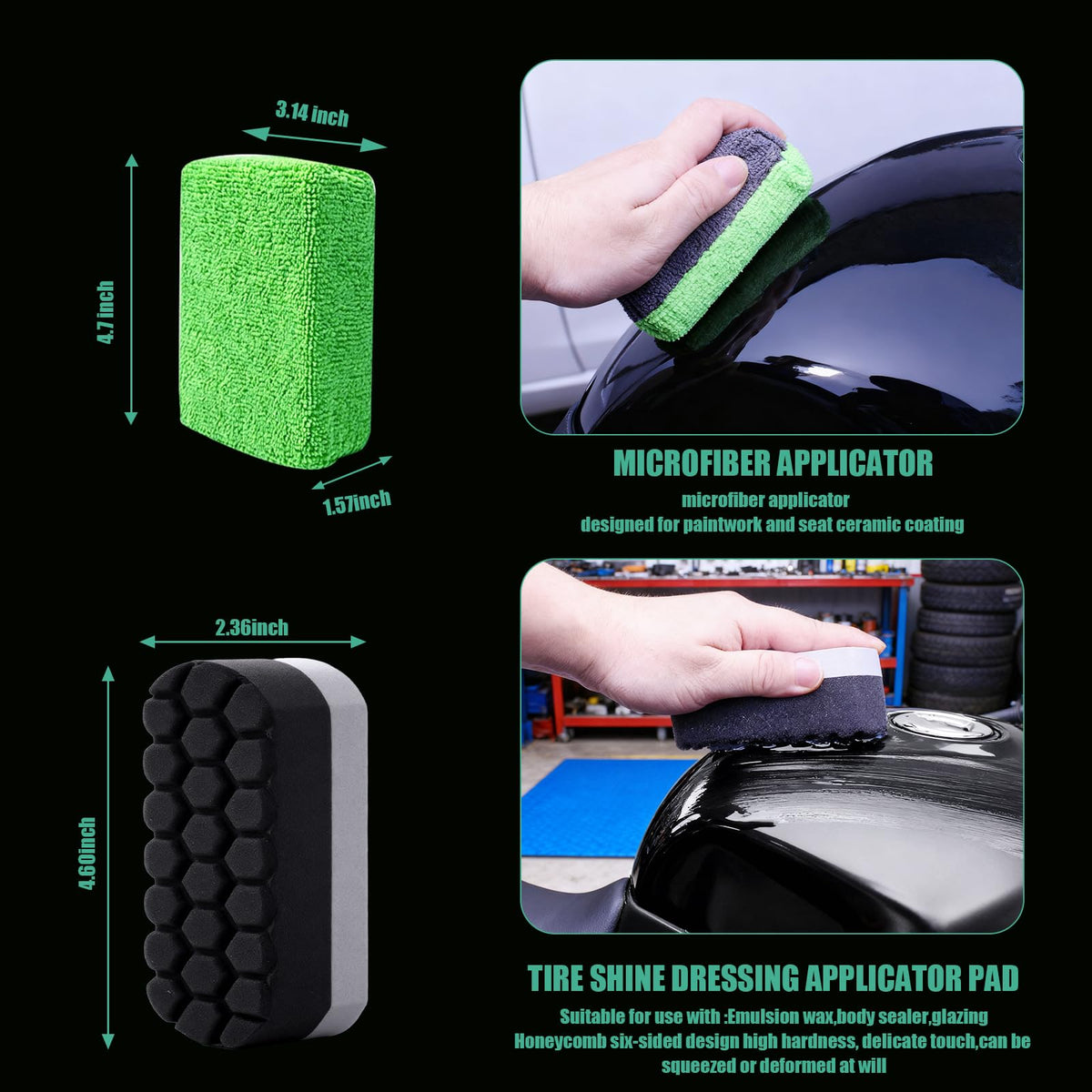 Autokcan detail brushes and wash mitt arranged for precise cleaning