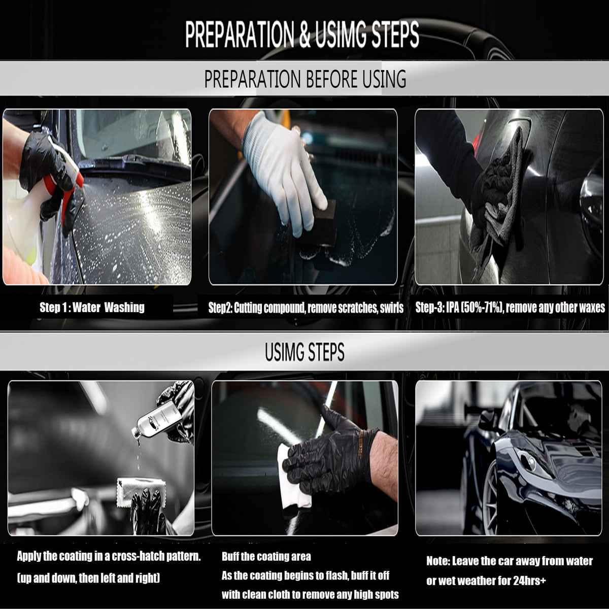 Autokcan treated wheel before and after demonstrating easier brake dust removal benefit