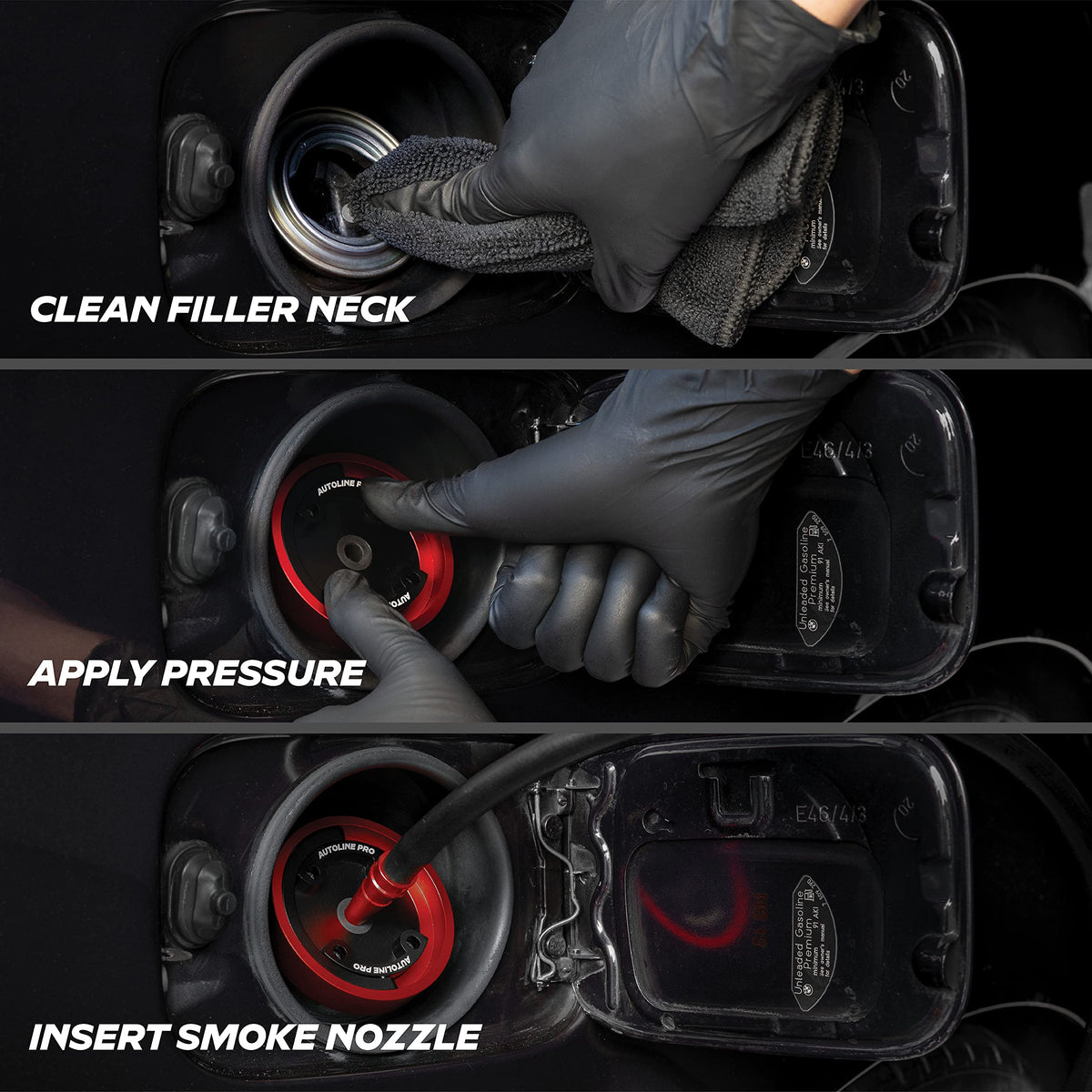 AutoLine Pro connected to smoke machine for faster diagnostics