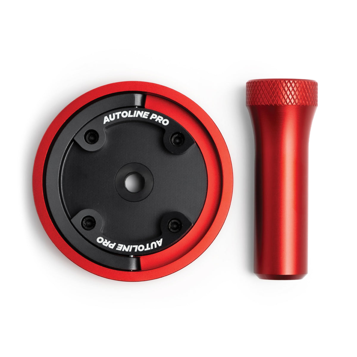 AutoLine Pro front view showing adapter and secure fit benefit