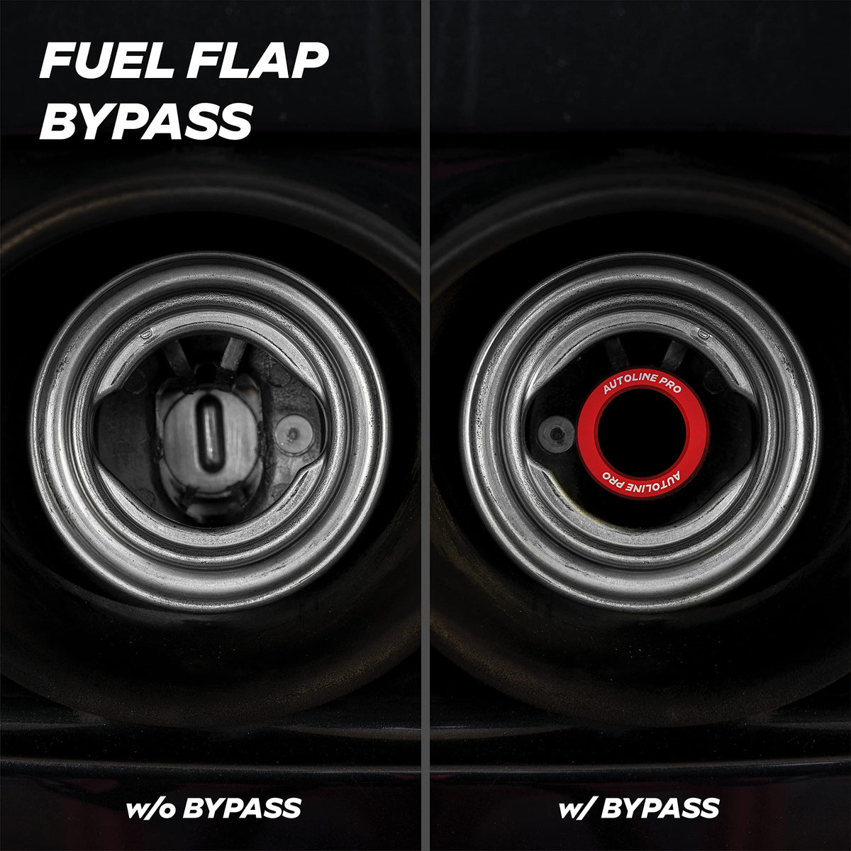 AutoLine Pro bypass cylinder detail preventing filler-flap blockage