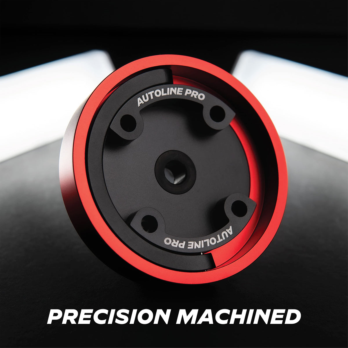 AutoLine Pro next to gas cap demonstrating universal compatibility