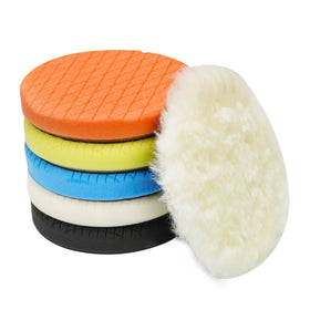 Autolock front packaging showing six 7-inch polishing pads and benefits