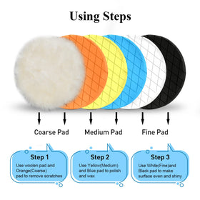 Autolock pad mounted on 6.7-inch backing plate demonstrating fit and safety