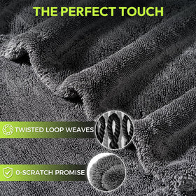 AutoManiacs edgeless towel detail protecting paint with scratch-free contact