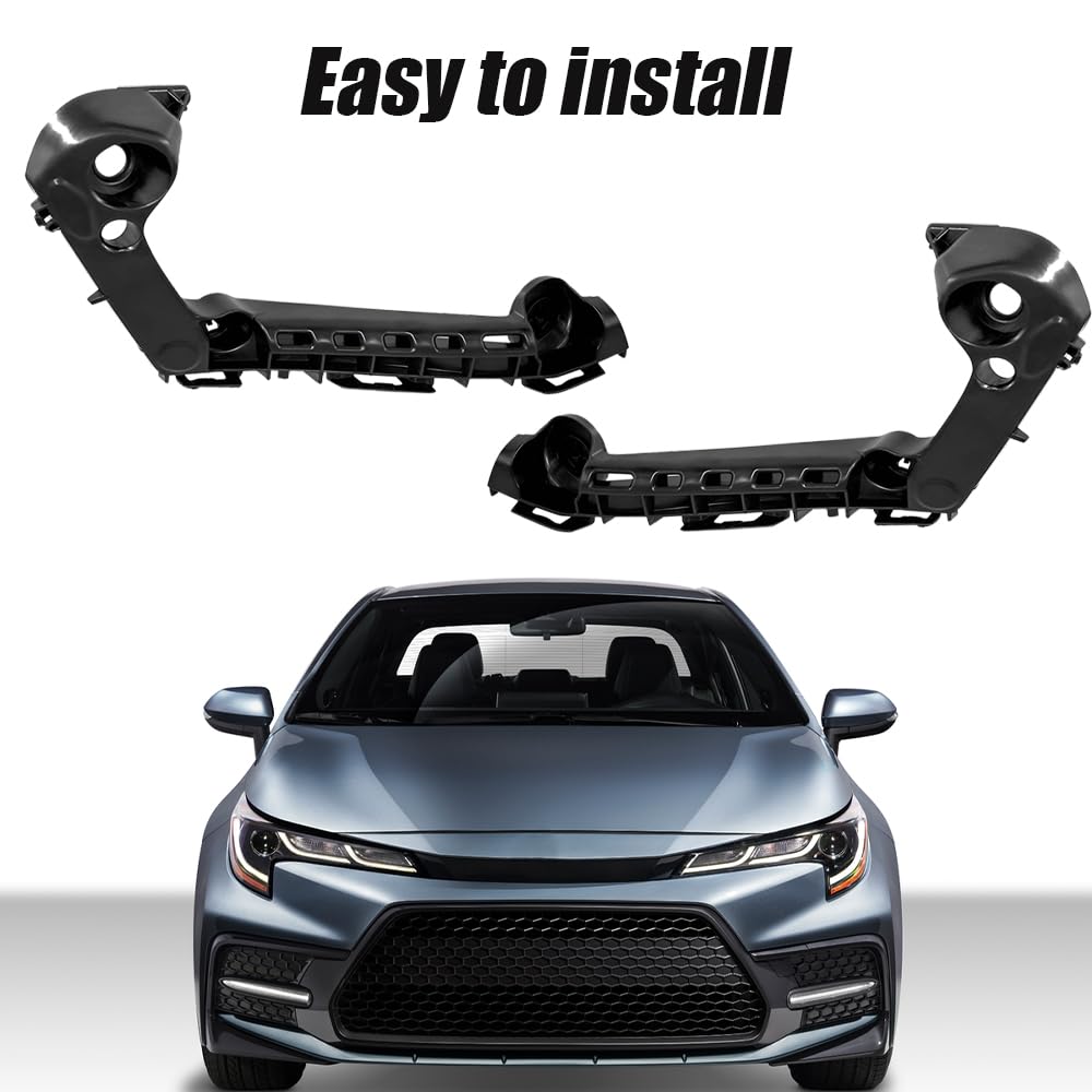 Automkt brackets installed on Toyota Corolla bumper for restored stability