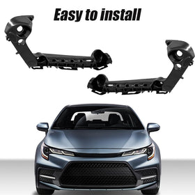 Automkt brackets installed on Toyota Corolla bumper for restored stability