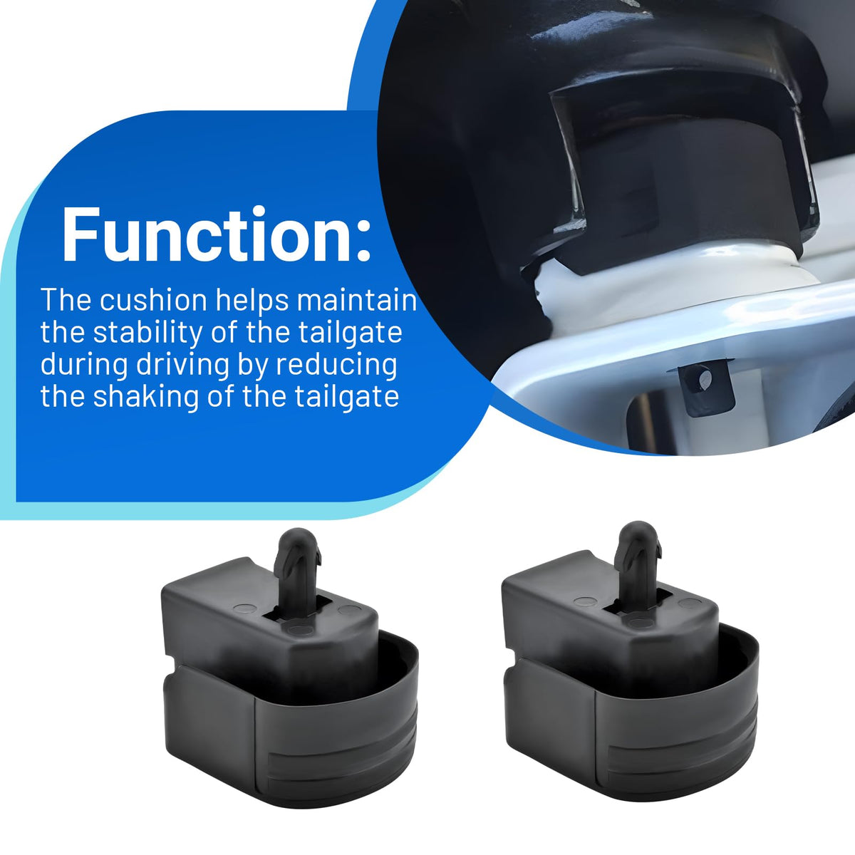 Automkt detail of two holes and mounting pattern ensuring correct OEM fit