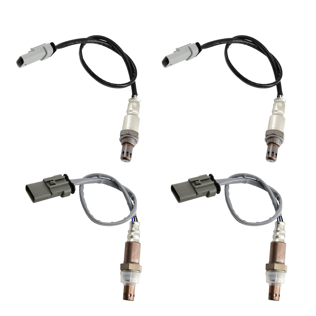 Automost front pack assembly showing four oxygen sensors and connectors for easy replacement benefit