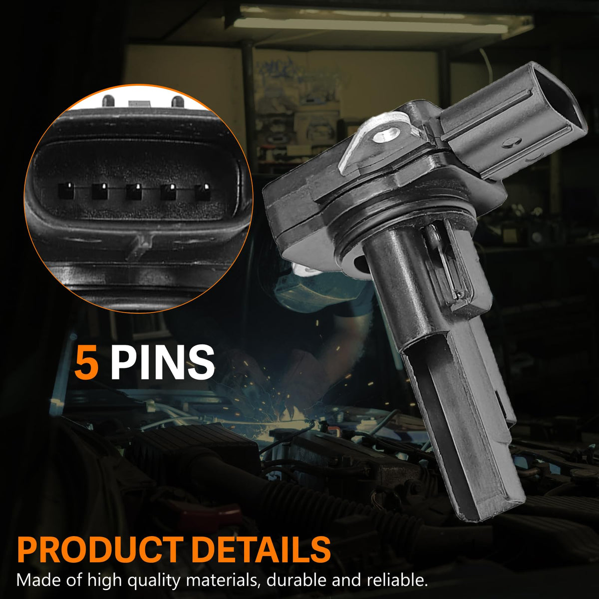 Automost MAF sensor next to ruler for scale to confirm size and fitment