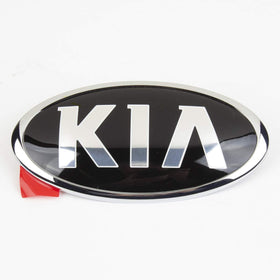 AutomotiveApple Kia emblem close-up of finish highlighting durable chrome look