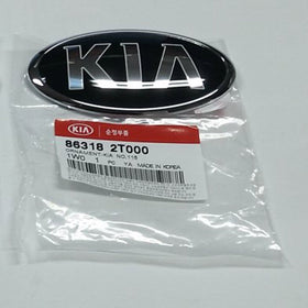 AutomotiveApple Kia front emblem on hood showing authentic appearance benefit