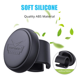 AutoMuko knob fitted on truck helm illustrating compatibility and sturdy performance