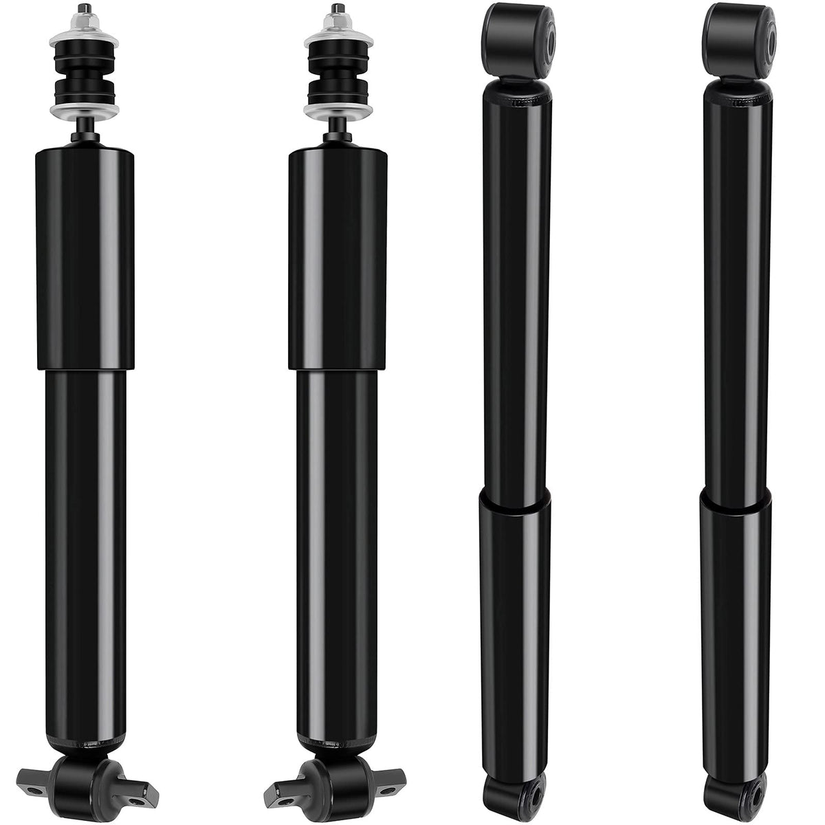 AUTOMUTO front shocks in packaging showing fit and easy installation benefits