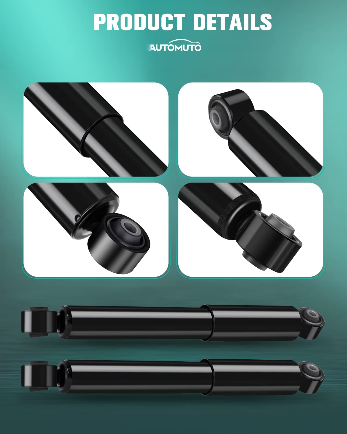 AUTOMUTO piston rod close-up highlighting hardened rod for longer life