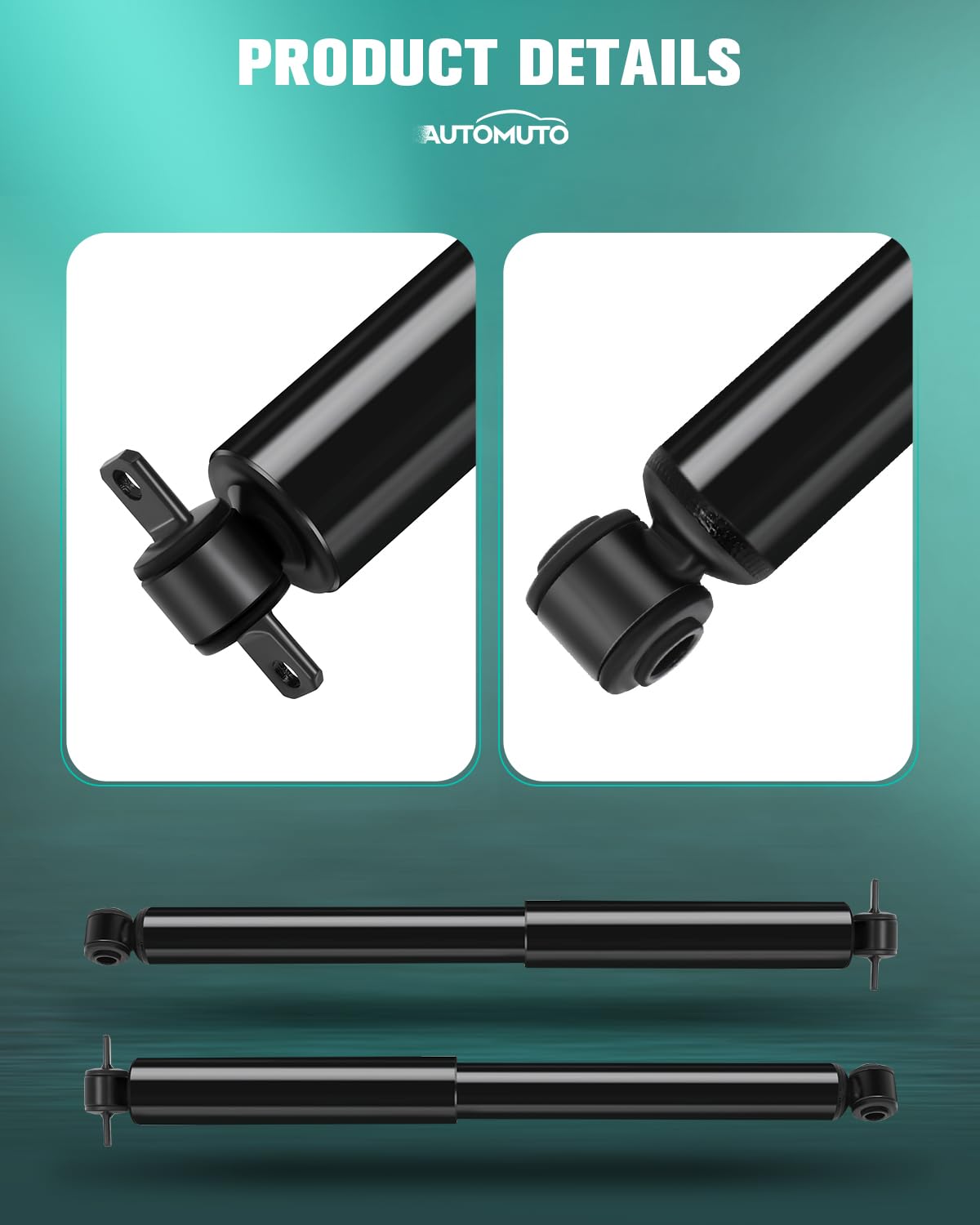 AUTOMUTO rear shock side profile highlighting durable construction and stability