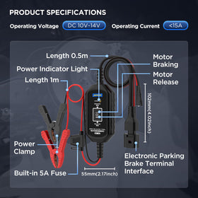 AUTOOL BT10 in a garage setting aiding brake service for faster repairs