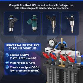 AUTOOL CT160 adapter set and connectors enabling broad injector compatibility