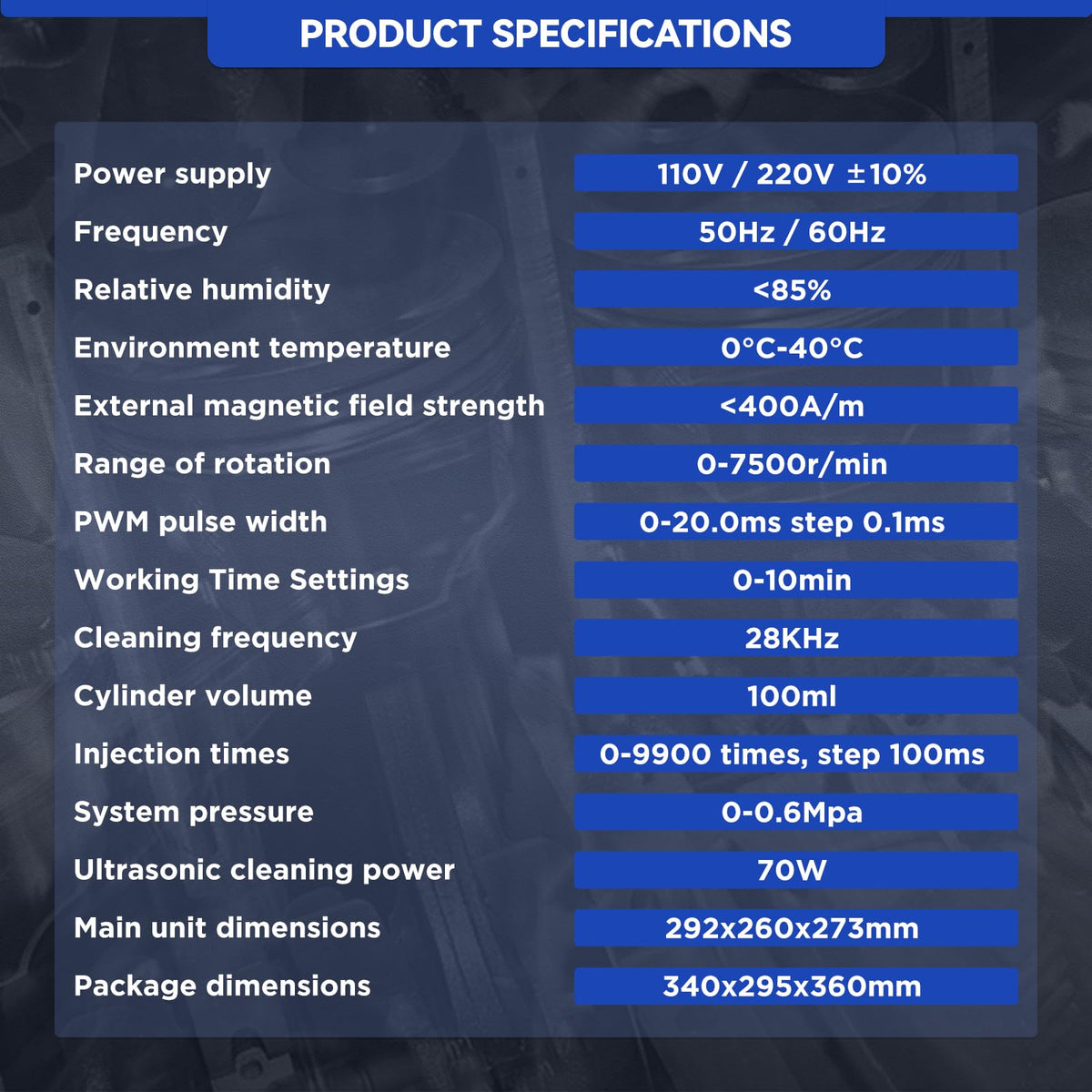 AUTOOL CT160 drain valve and fluid collection for safe cleaning fluid reuse