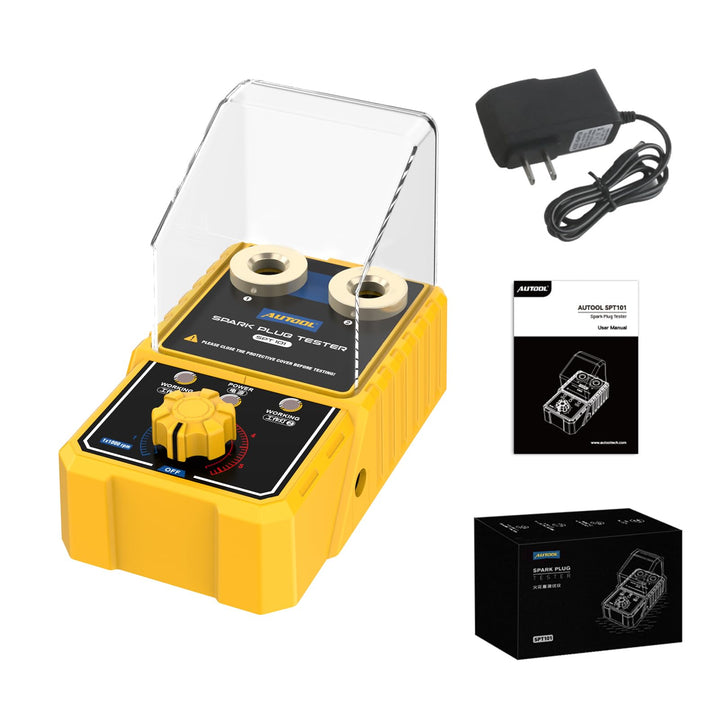 AUTOOL front view with protective cover showing safe spark testing