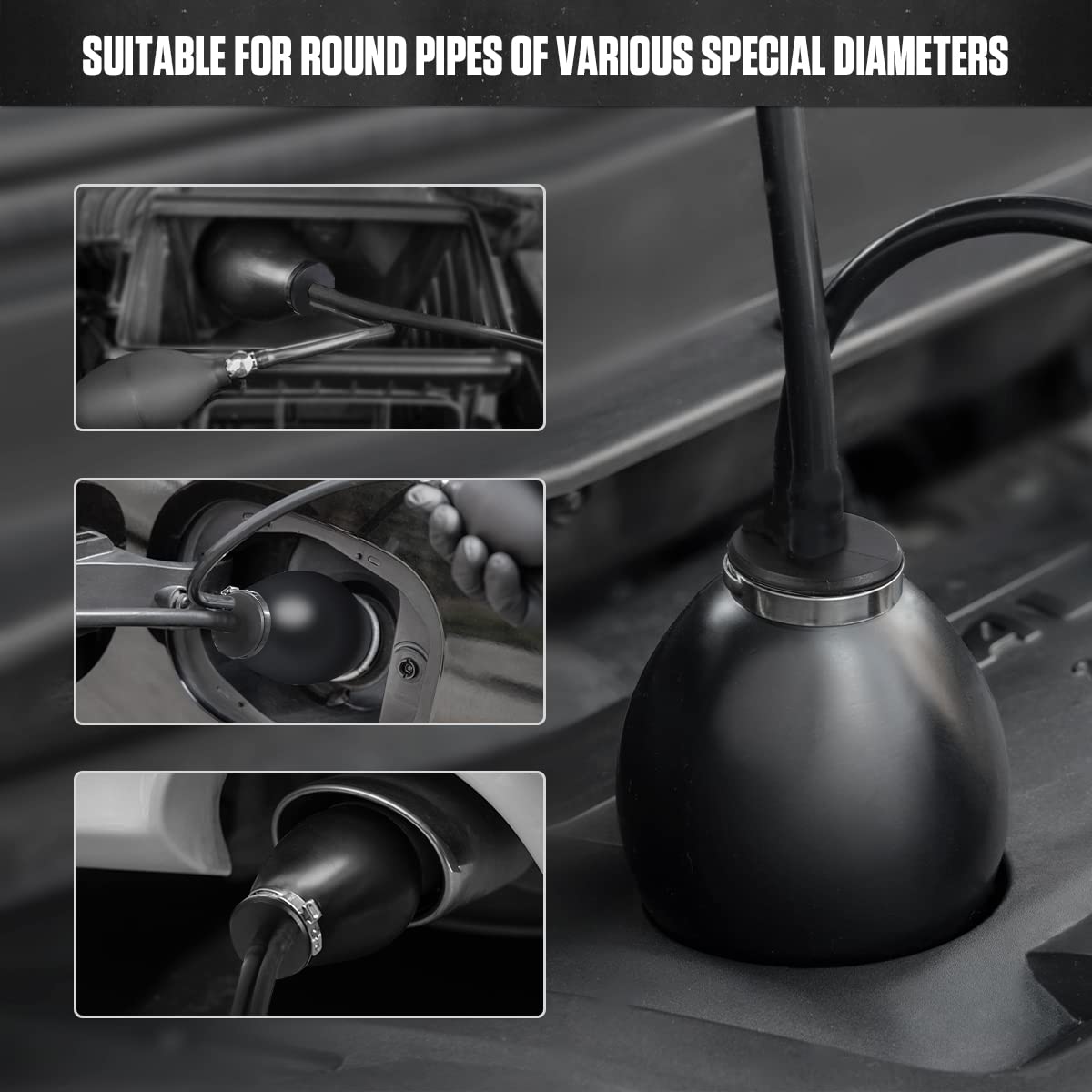 AUTOOL connected to hand pump demonstrating quick setup advantage