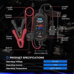 AUTOOL packaging and manual showing included components and user guidance