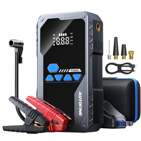 AUTOONE front view showing jump starter and compressor for roadside readiness