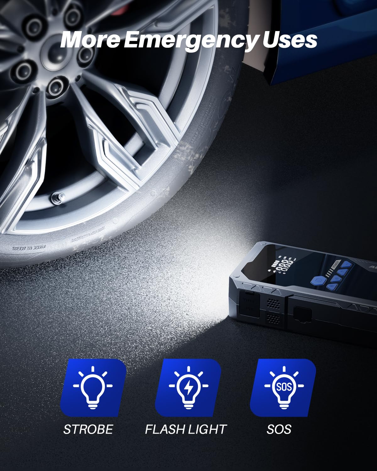 AUTOONE held in hand to show compact size and easy portability