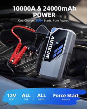 AUTOONE air compressor hose attached to valve, inflating tire quickly and accurately