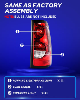 AUTOONE tail light installed on Silverado demonstrating correct fit