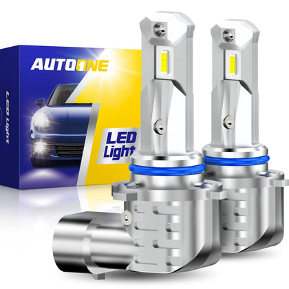 AUTOONE front view of HB4/9006 bulb showing full-profile and plug ease