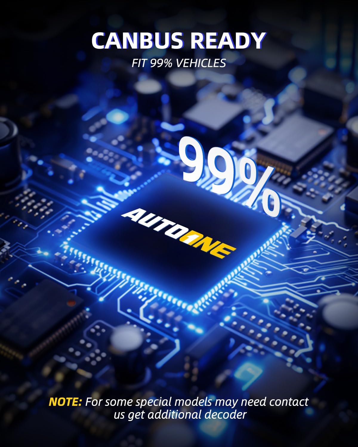 AUTOONE metal heat sink detail for improved thermal dissipation
