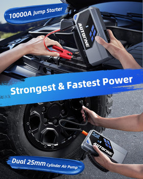 AUTOONE jumper cables with heavy-duty clamps providing safe, fast start capability