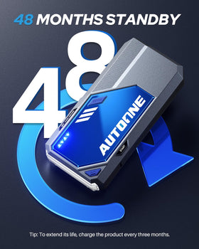 AUTOONE M4 held in hand to show portable size and easy storage