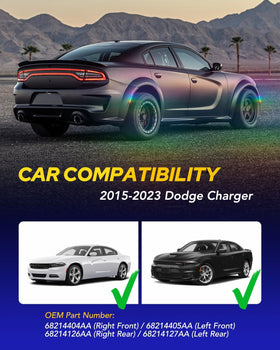 AUTOONE nighttime Charger showing colorful RGB modes for stylish accent