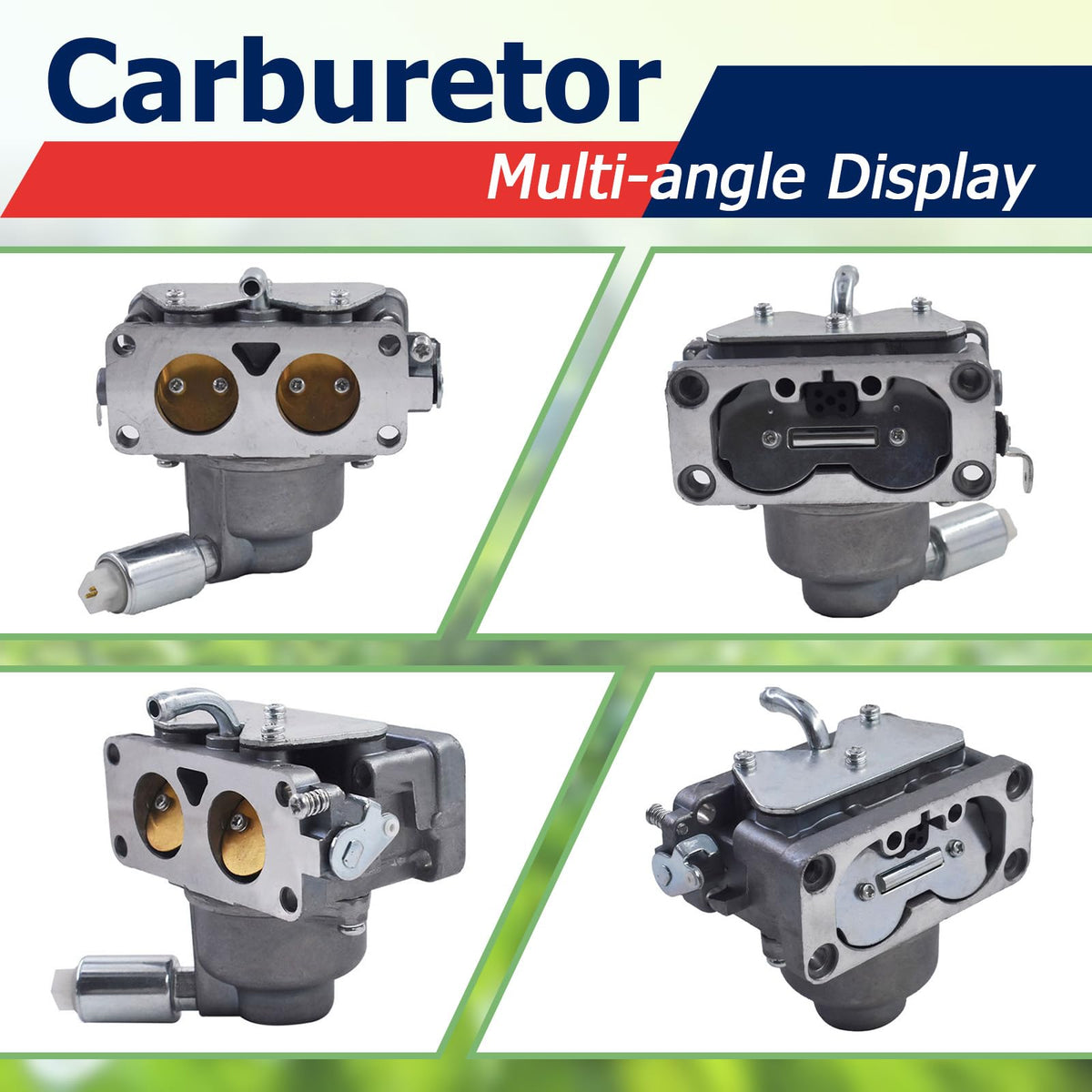 Autoparts carburetor mounted on V-Twin engine demonstrating correct fit and restored operation