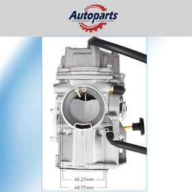Autoparts close-up of jets and throttle components for easier maintenance benefit