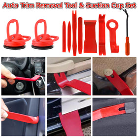 AUTOPDR before and after car door comparison showing visible dent restoration