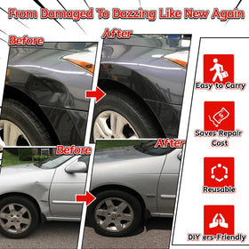 AUTOPDR mini suction cup with glue tabs for gentle dent removal on curved surfaces
