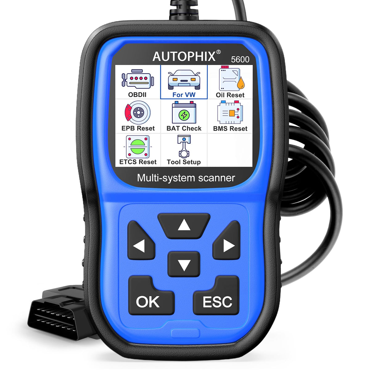 AUTOPHIX 5600 front display showing diagnostic menu for quick checks