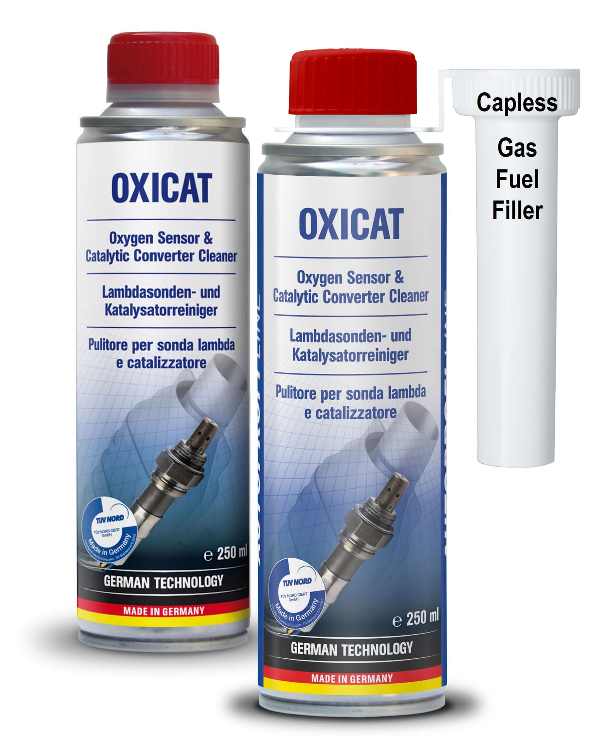 AUTOPROFI OXICAT front packaging showing product and preventive maintenance benefit