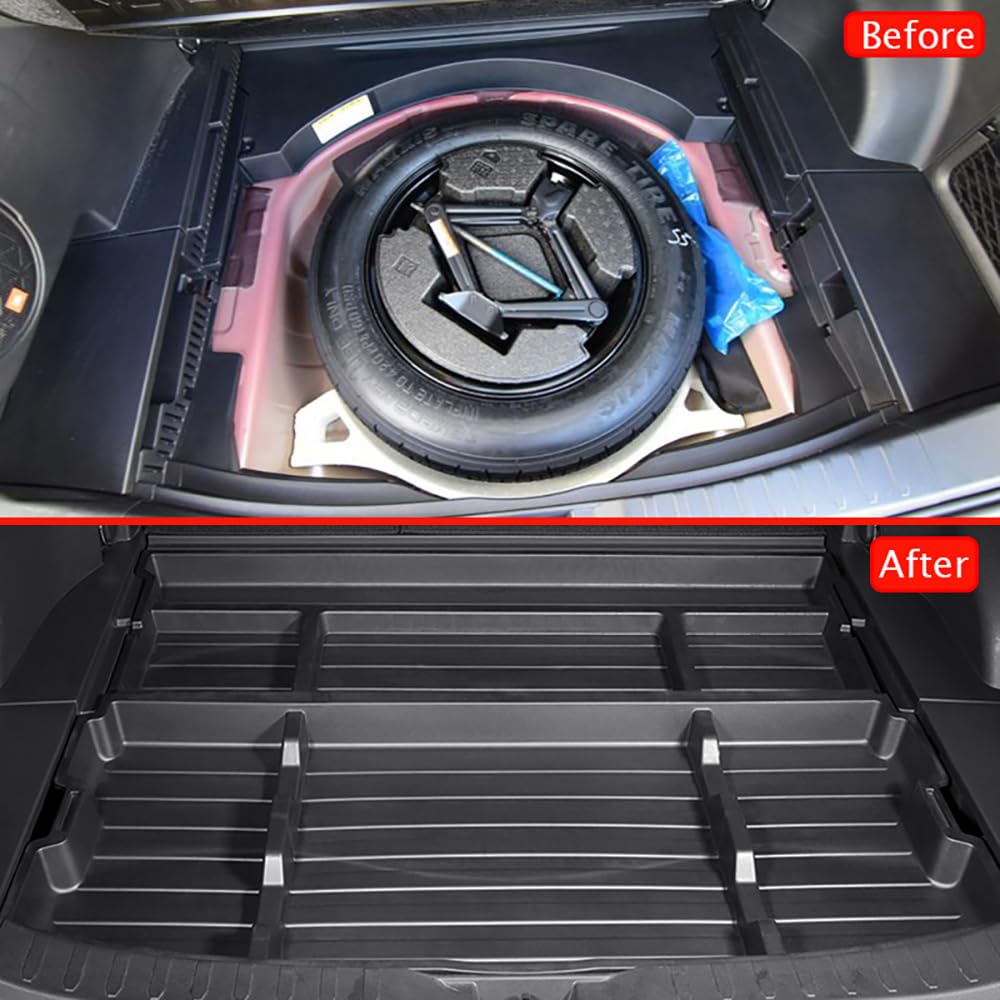 AutoQi holding bags and shoes showing organized trunk and secure containment